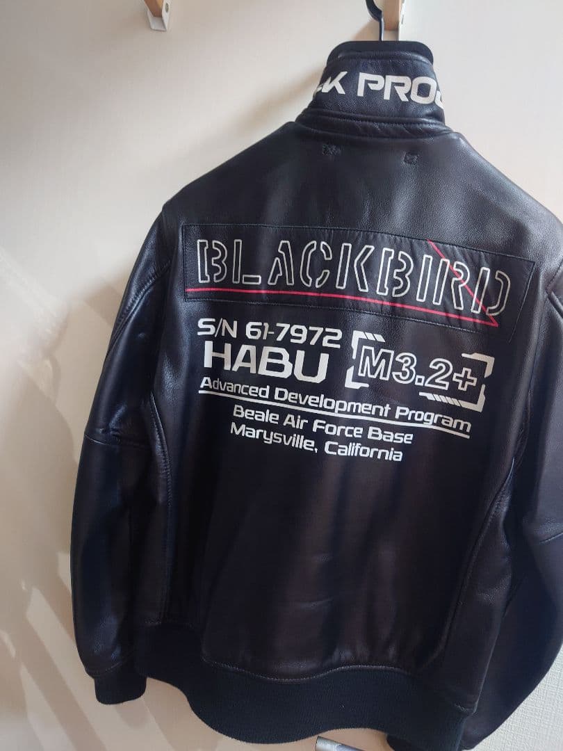 AVIREX レザージャケット ブラックバード BLACKBIRD