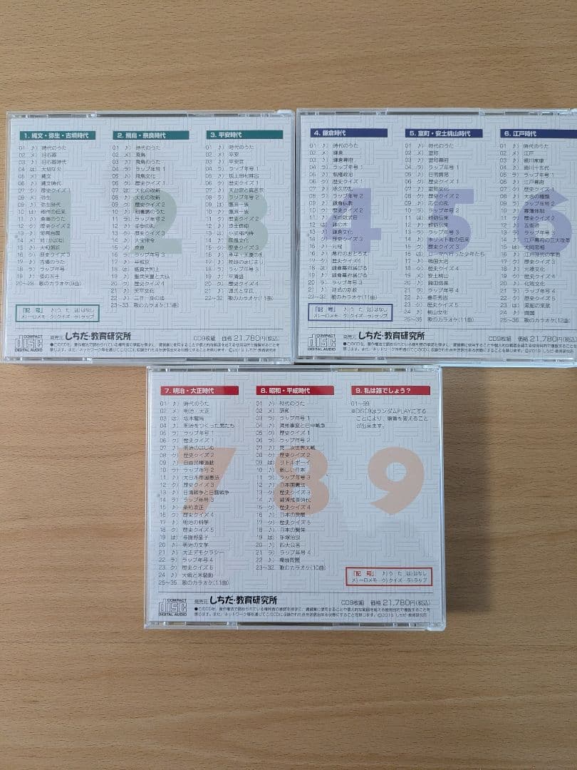 あ*ろ様 最終値下　最新令和版　れきし探訪　しちだ式　CD9枚セット　七田式　受