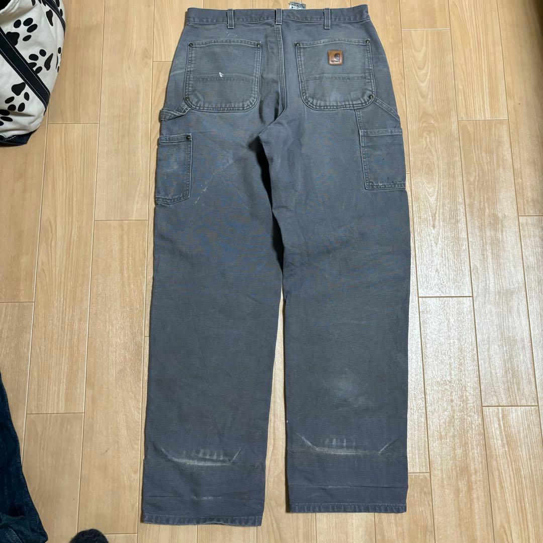 carhartt Mexico GVL グレー ダブルニー ダック ワークパンツ