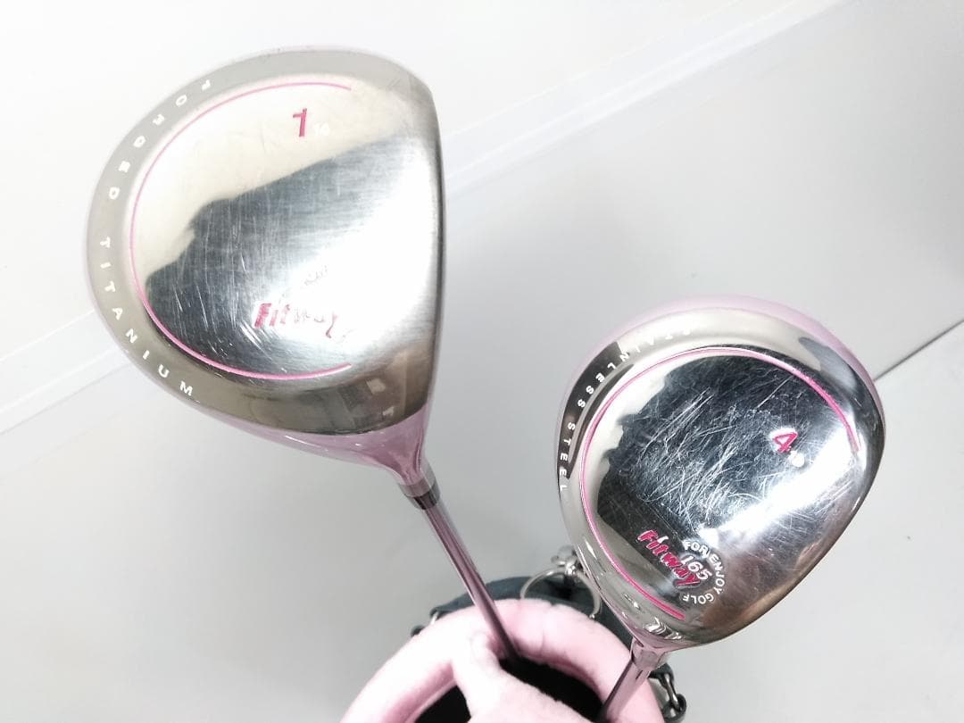初心者オススメ レディース Fitway ゴルフクラブ7本セット ナイキバッグ♪
