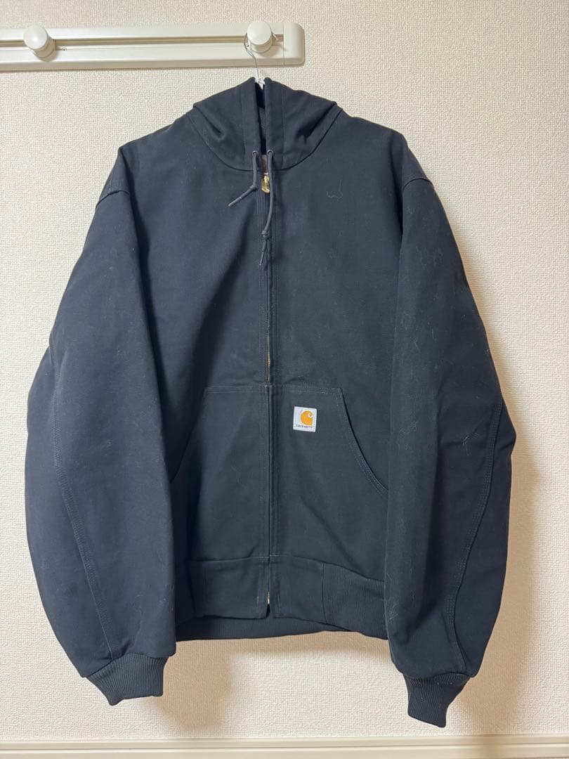 Carhartt キルティングライナー ダック フードジャケット