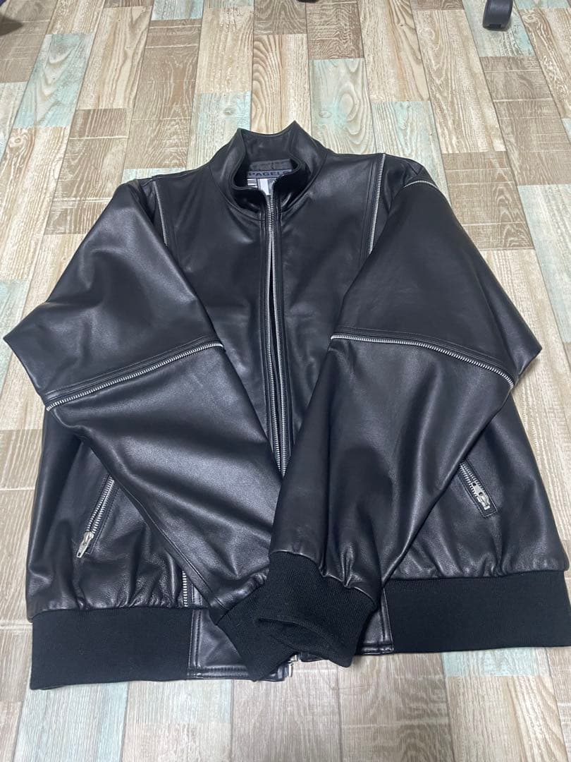 【定価17万円】【着用回数極少】PAGELO レザージャケット XL 羊革 美品