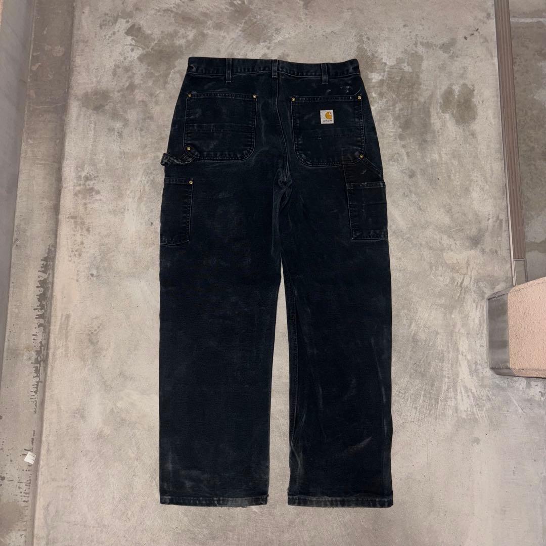 <BLACK>Carhartt ダブルニー W34 L32