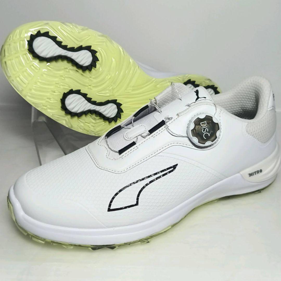 PUMA プーマ ゴルフシューズ パワーアセンド ニトロ ディスク 未使用 白