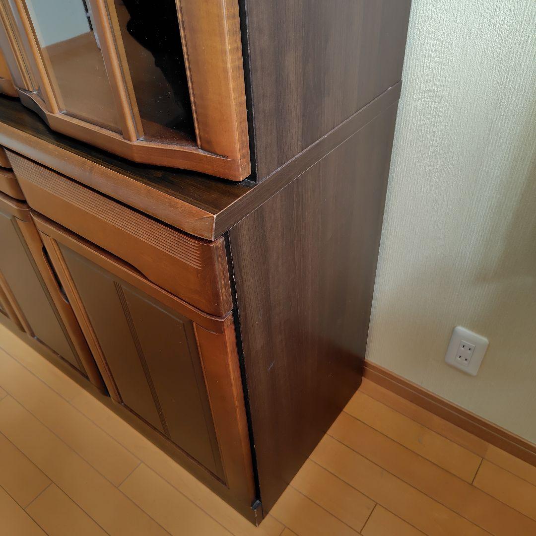 木製ディスプレイキャビネット　食器棚　木製品　大容量