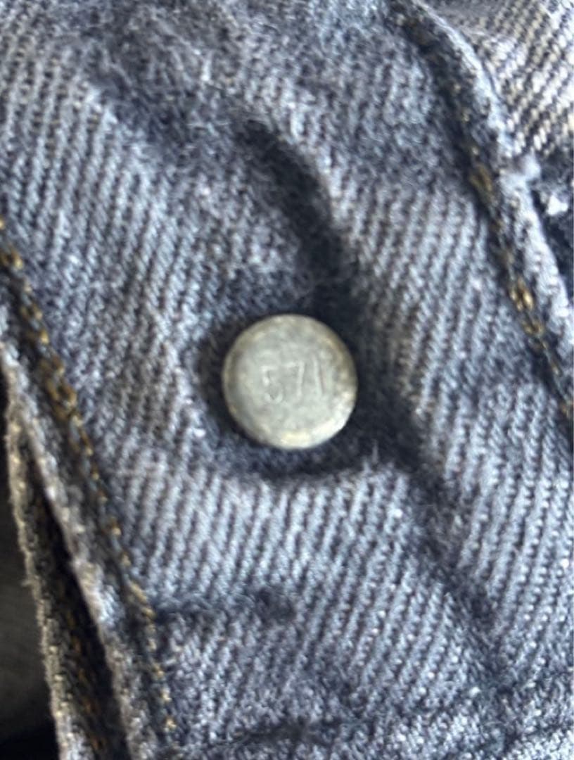 80s USA製 Levi’s 501-0658 ブラックデニム 先染め W34