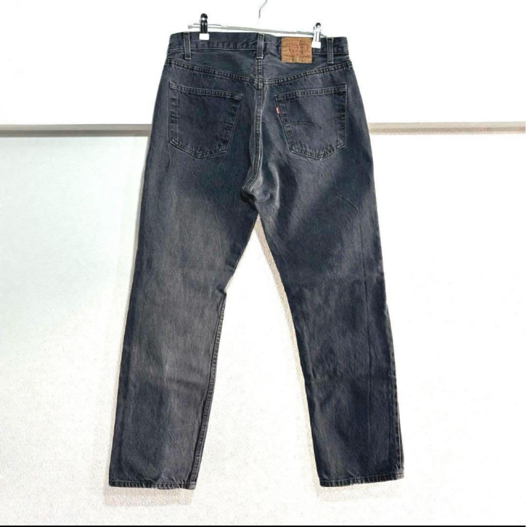 80s USA製 Levi’s 501-0658 ブラックデニム 先染め W34