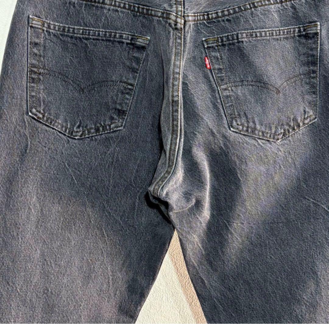 80s USA製 Levi’s 501-0658 ブラックデニム 先染め W34