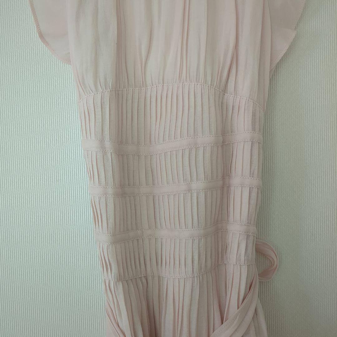 【美品】SNIDEL スナイデル春向け ワンピース ピンクノースリーブレディース