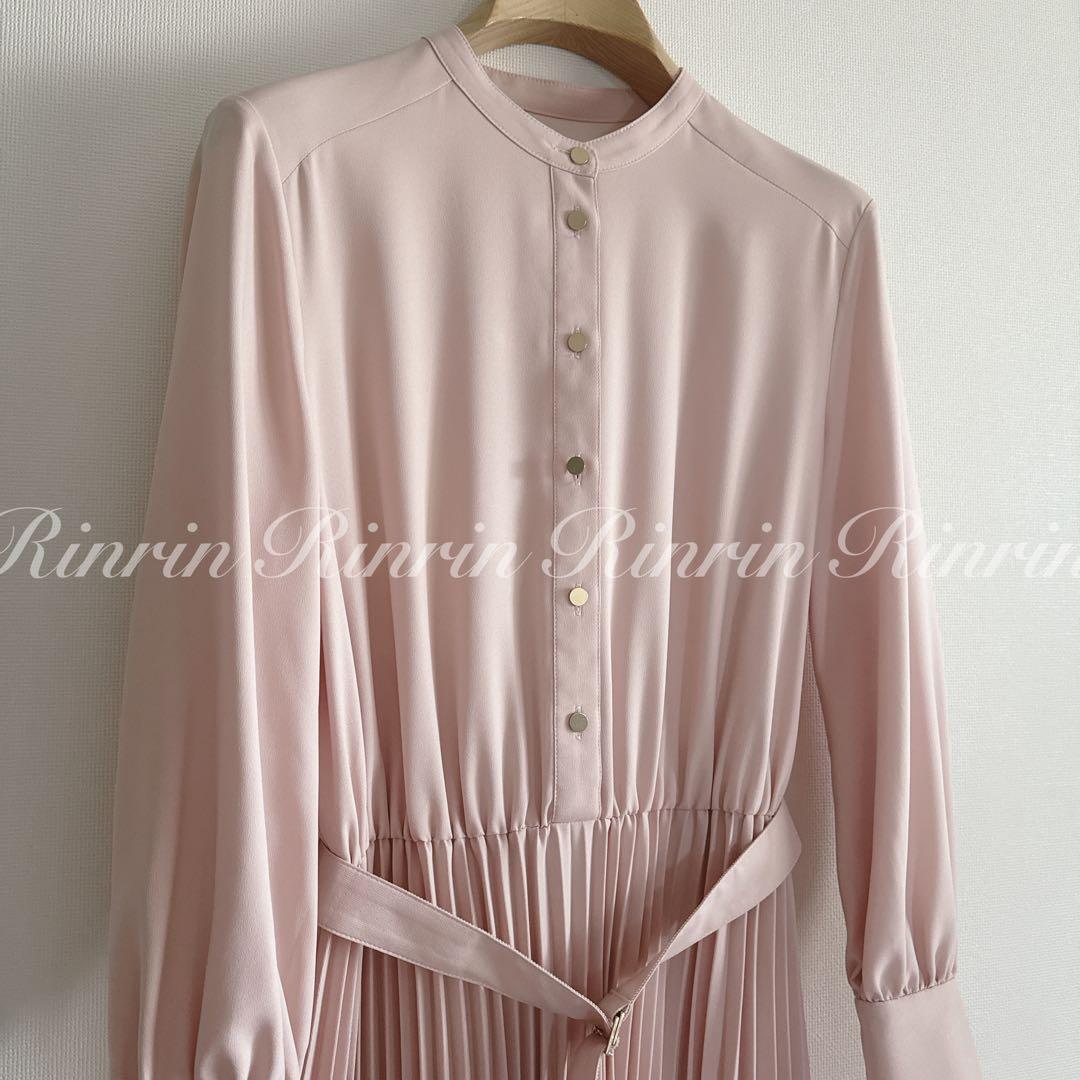 ANAYI バックサテンプリーツワンピース 36