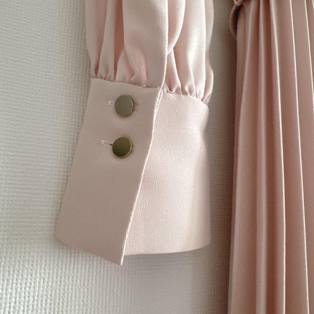 ANAYI バックサテンプリーツワンピース 36