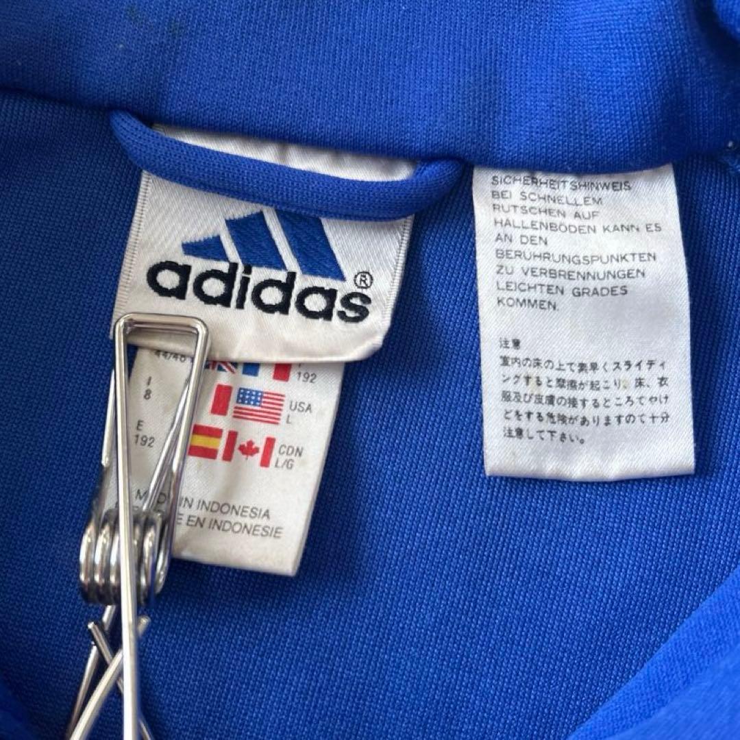 adidas トラックジャケット 10番刺繍 ジャージ インドネシア製 L～