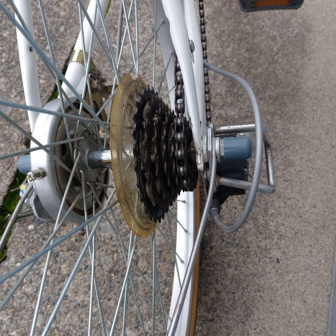 【引取限定】24インチ自転車(カゴ付き、6段変速)　新潟県