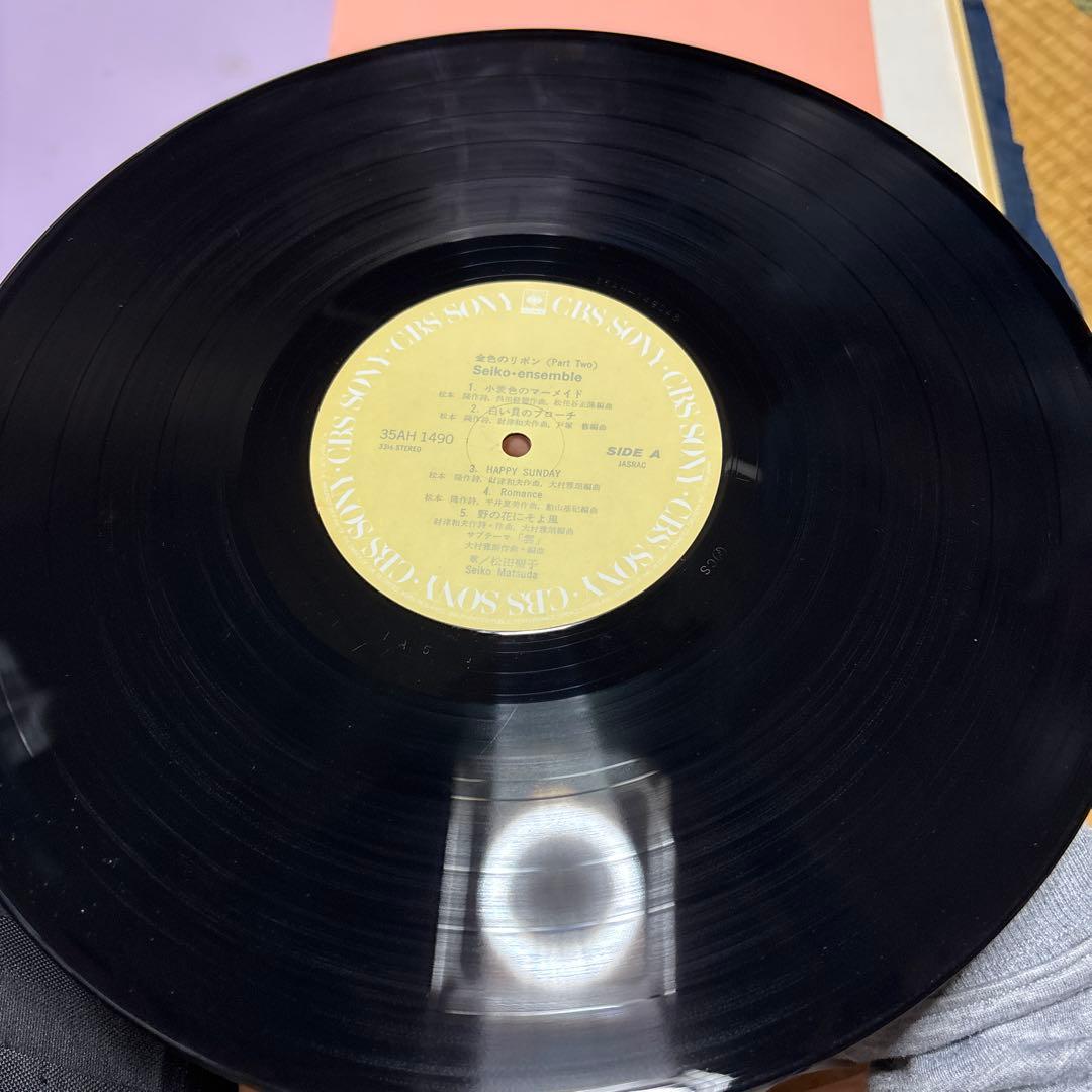 松田聖子 金色のリボン BOX 2LP レコード 帯付き