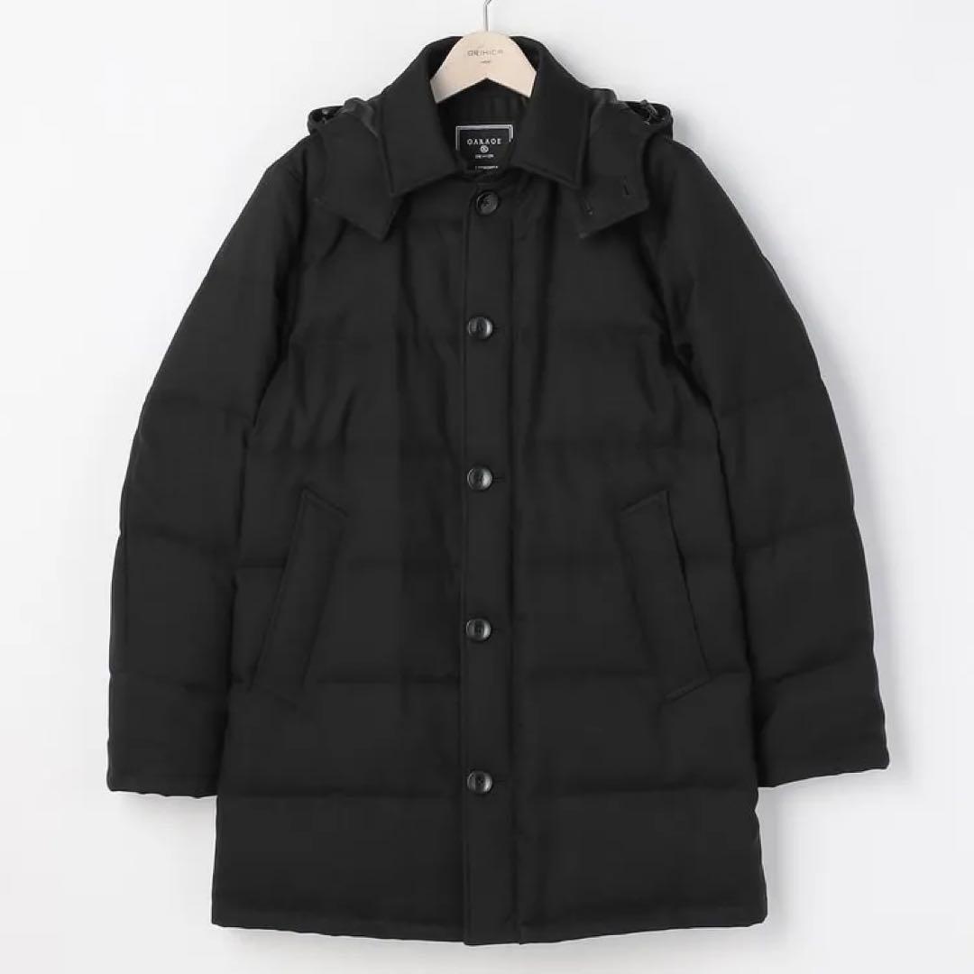 (洗濯機)ORIHICA 中綿入りダウンコート　ネイビー