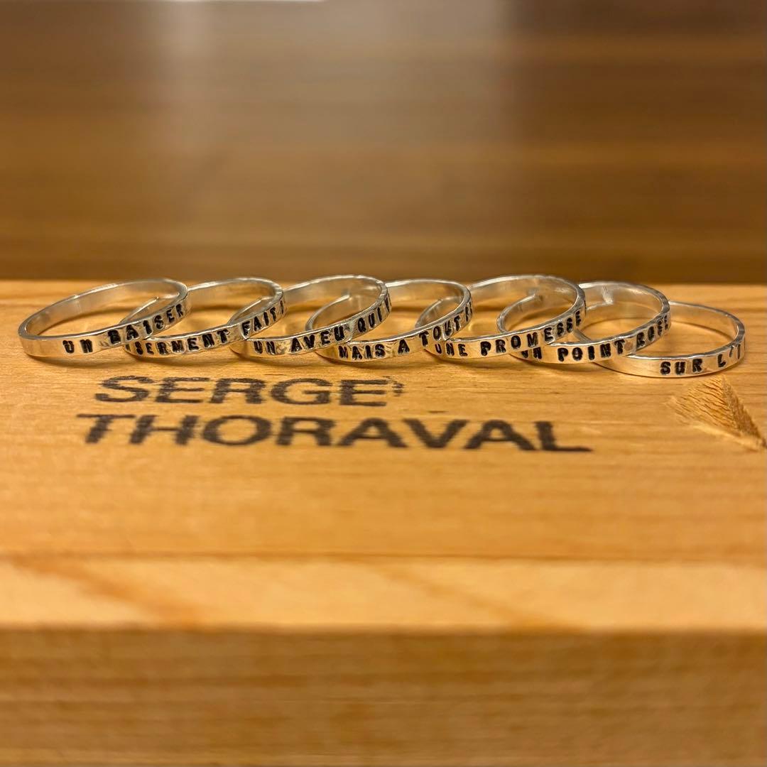 SERGE THORAVAL　接吻　7連リング　シルバー　［9号］