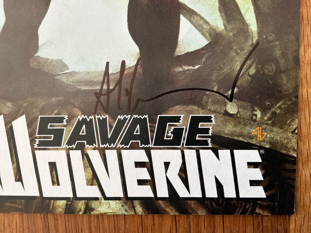 Savage Wolverine サイン入りAdi Granov アメコミリーフ
