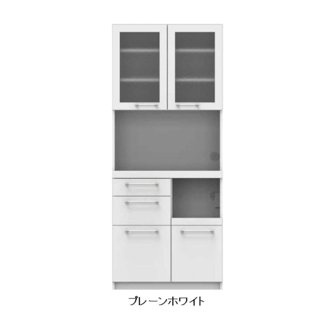 【美品】【完売品】【完成品】パモウナYC-S750R ホワイト　食器棚