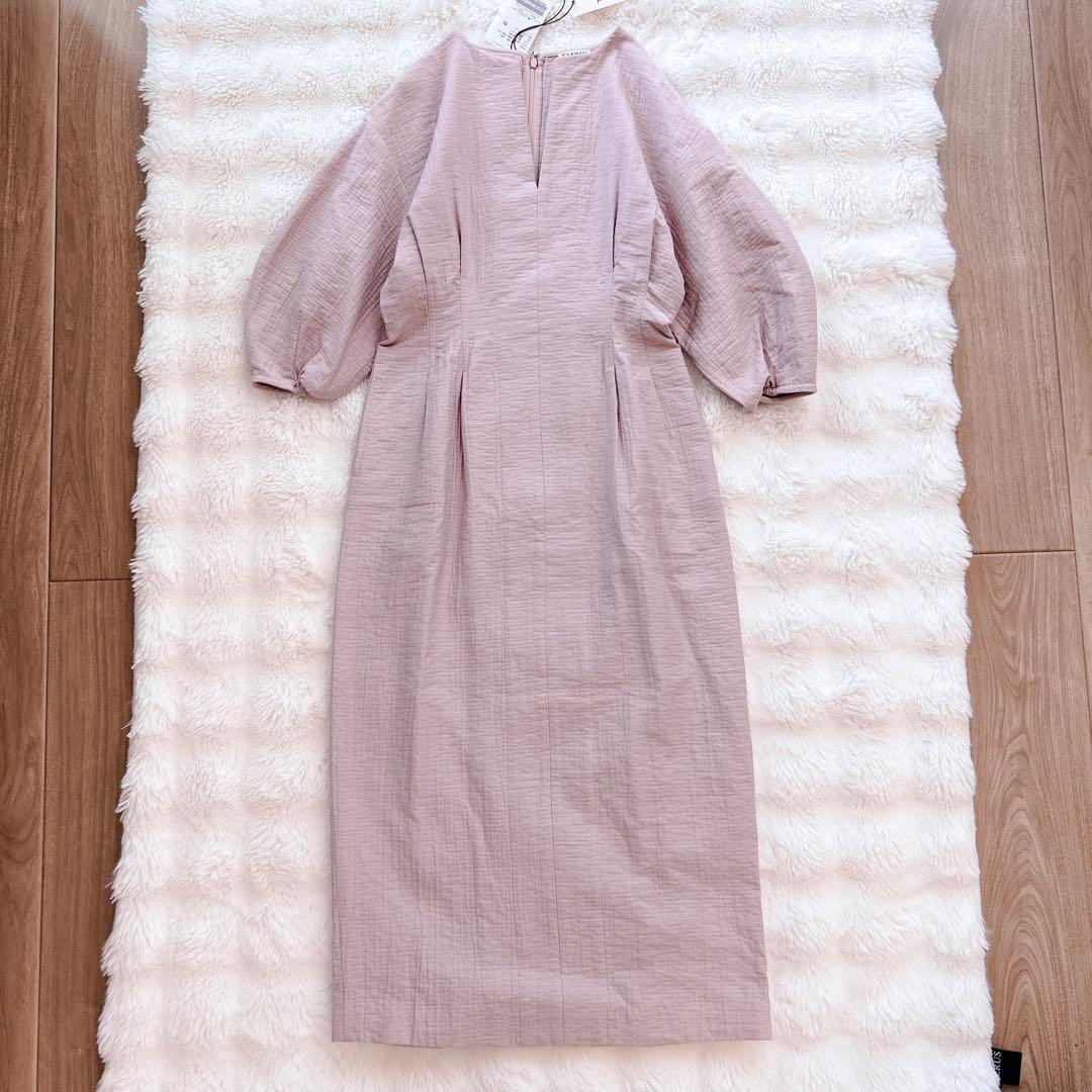 新品★ ヴェルメイユパーイエナ　エアインダブルクロス ウエストシェイプワンピース