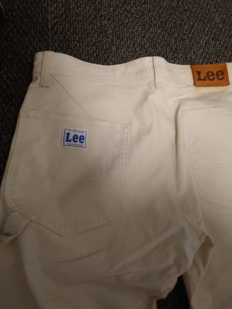 PEARLY GATES×Lee ホワイト スリムフィットパンツ