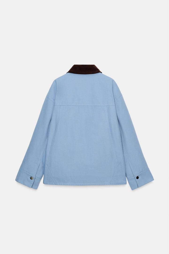 完売品 ZARA コントラストパフジャケット Mサイズ新品タグ付き
