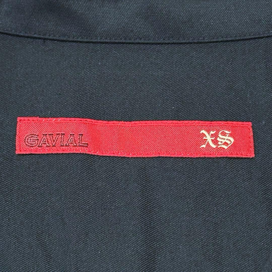GAVIAL ガヴィル レーヨン ボーリングシャツ ブラック XS 半袖シャツ