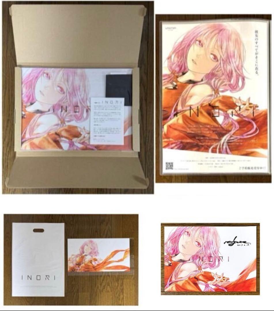 redjuice inori いのり 画集 B2ポスター 直筆サインポストカード