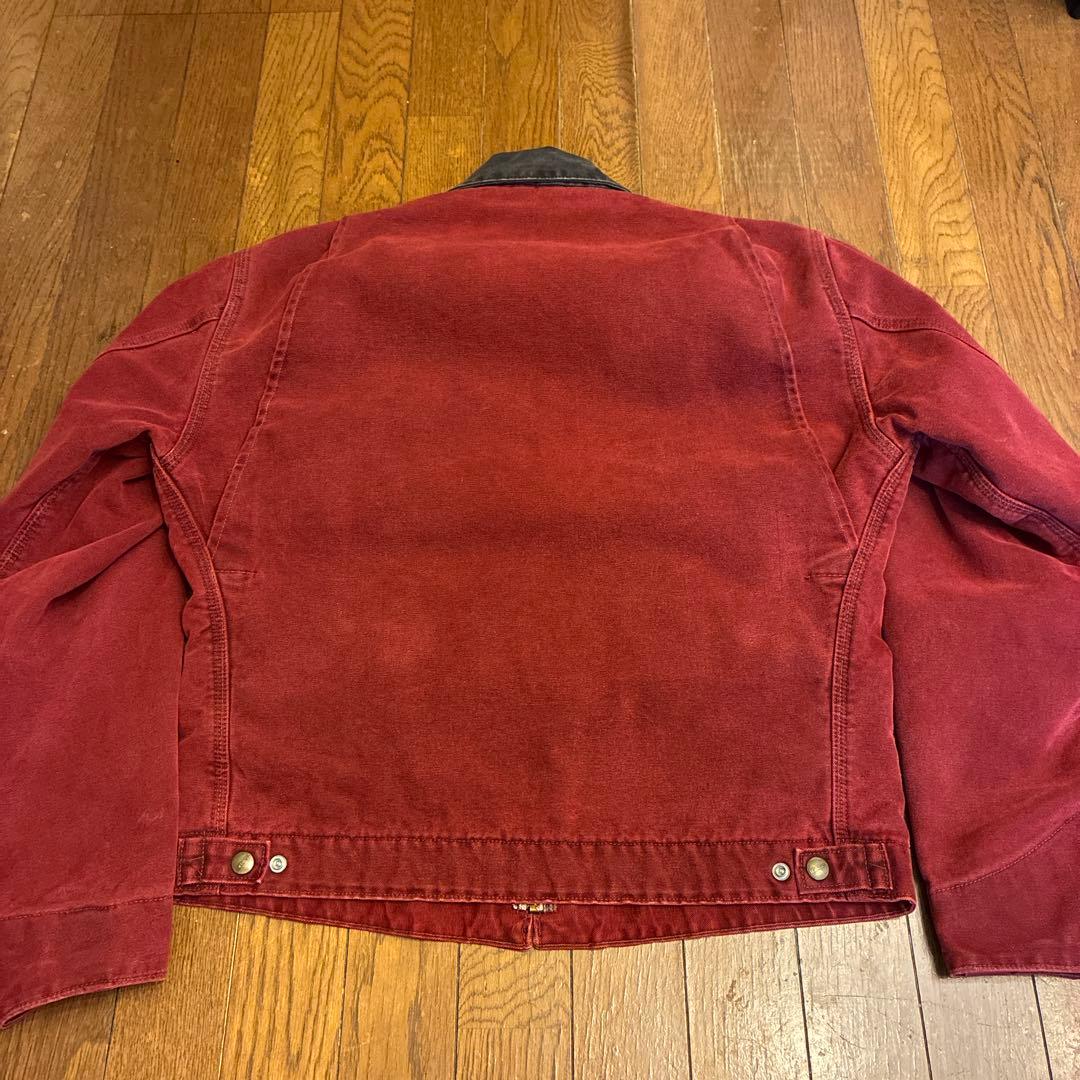 00s 希少 Carhartt クリムゾンレッド デトロイトジャケット USA製