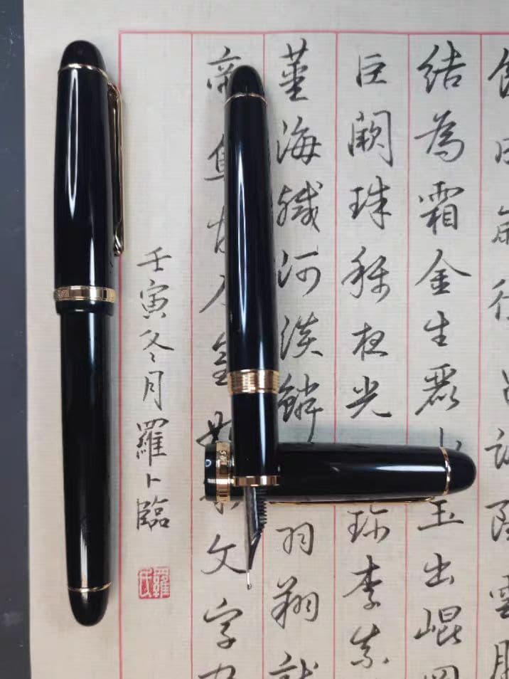 長刀研型万年筆 手研きペン先万年筆 長刀研二ブ万年筆