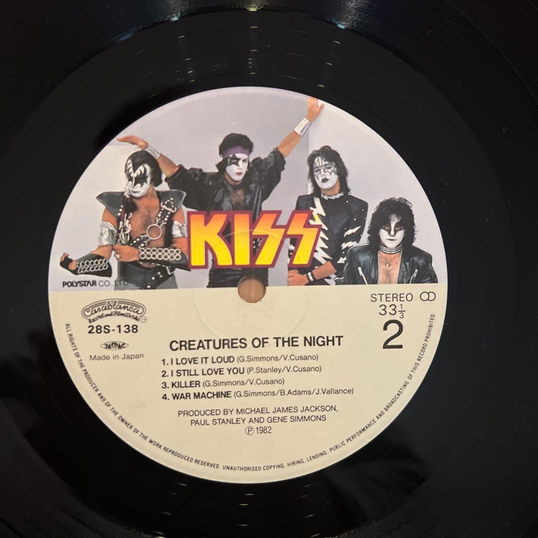 KISS CREATURES OF THE NIGHT LP 日本盤・帯付き！