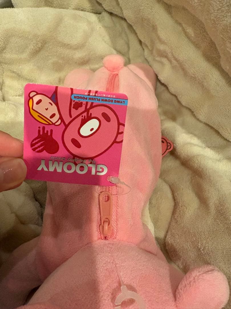 Gloomy クマ型ペンケース ピンク