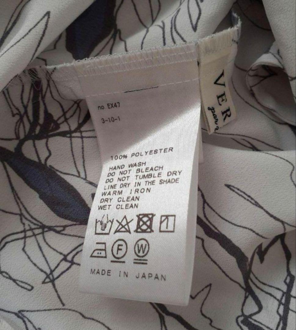 ヴェルメイユパーイエナ 長袖ボウタイワンピース