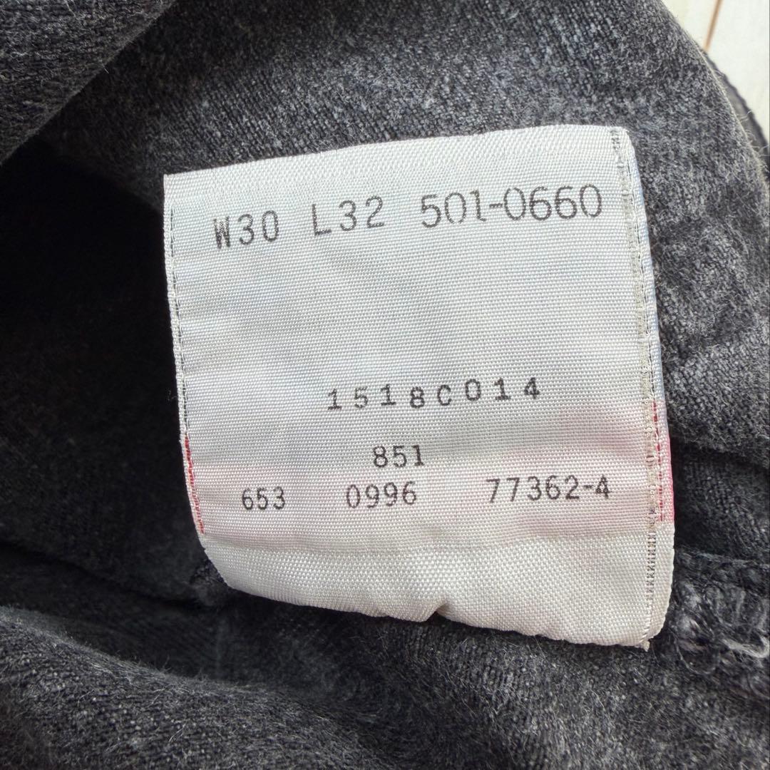 Levi's 501 90s後染めブラック90s USA製W30