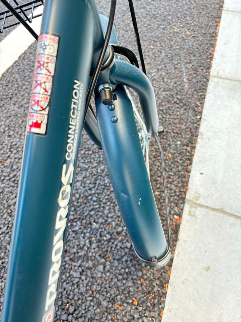 【purewater.】20インチ折りたたみ自転車 ネイビー
