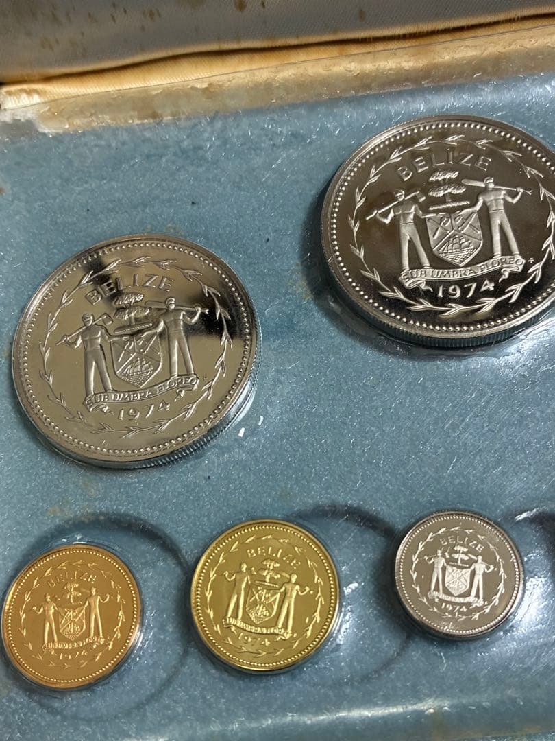 フランクリンミント　ベリーズ　8種類　硬貨セット　1974