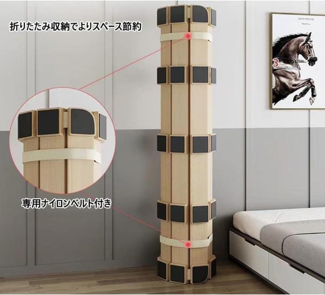 極厚３cm すのこベッド すのこマット ロール式　滑り止め　スリムシングル