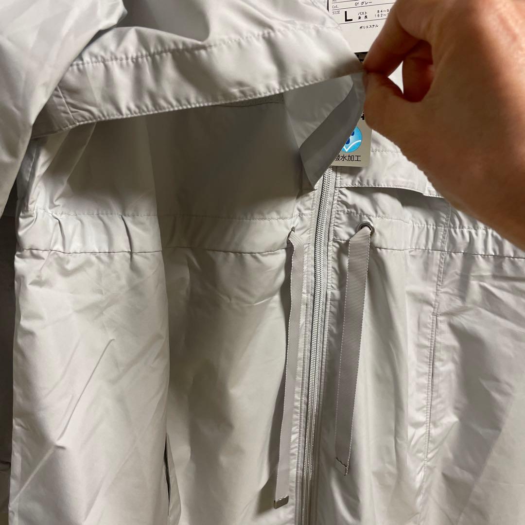 FILA撥水加工 グレー レインウェア Lサイズ