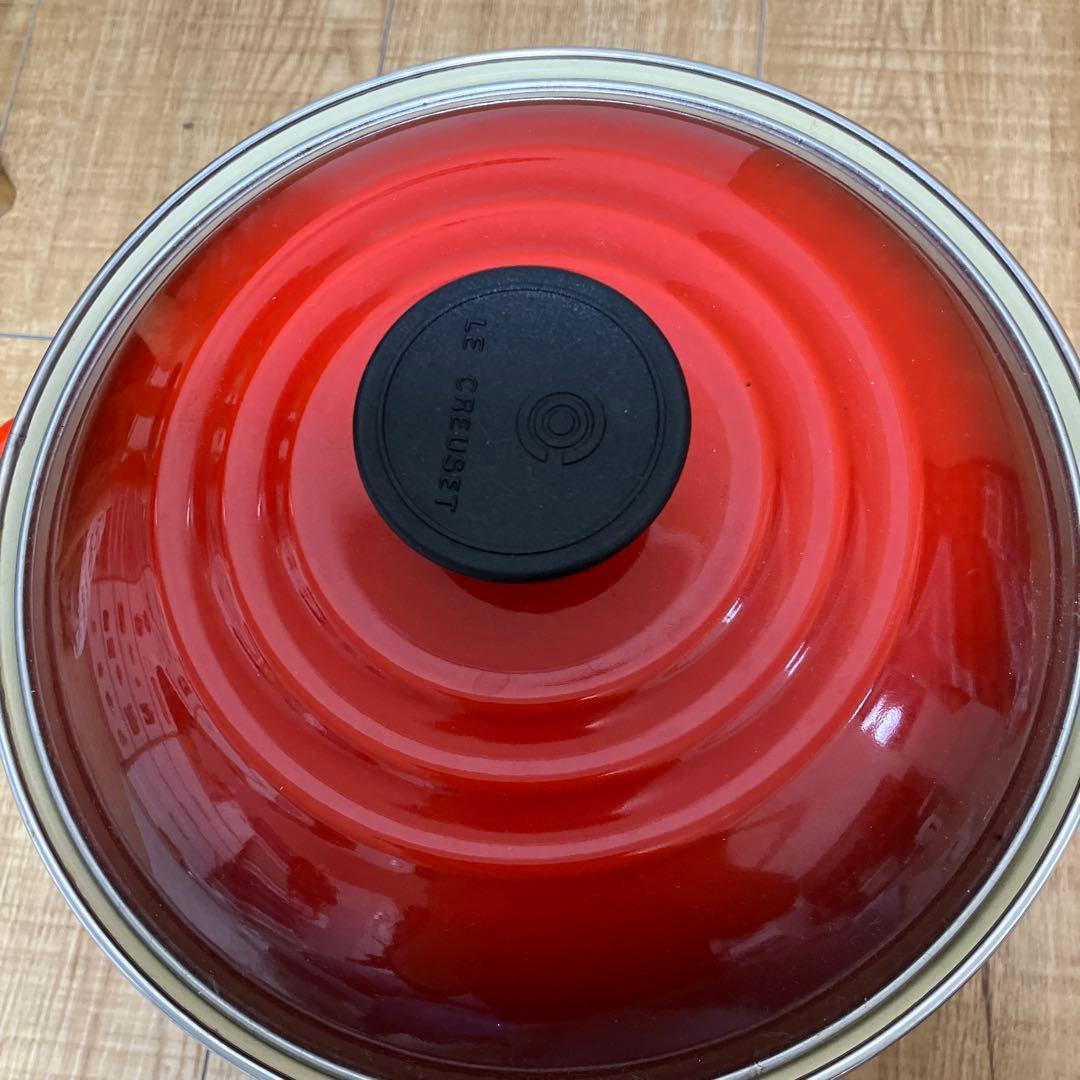LE CREUSET 赤 両手鍋 大
