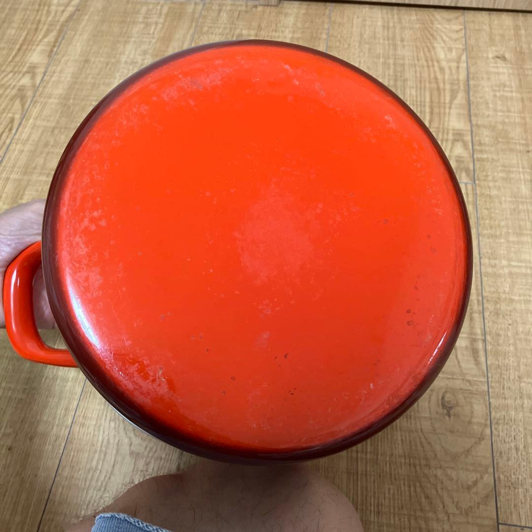 LE CREUSET 赤 両手鍋 大