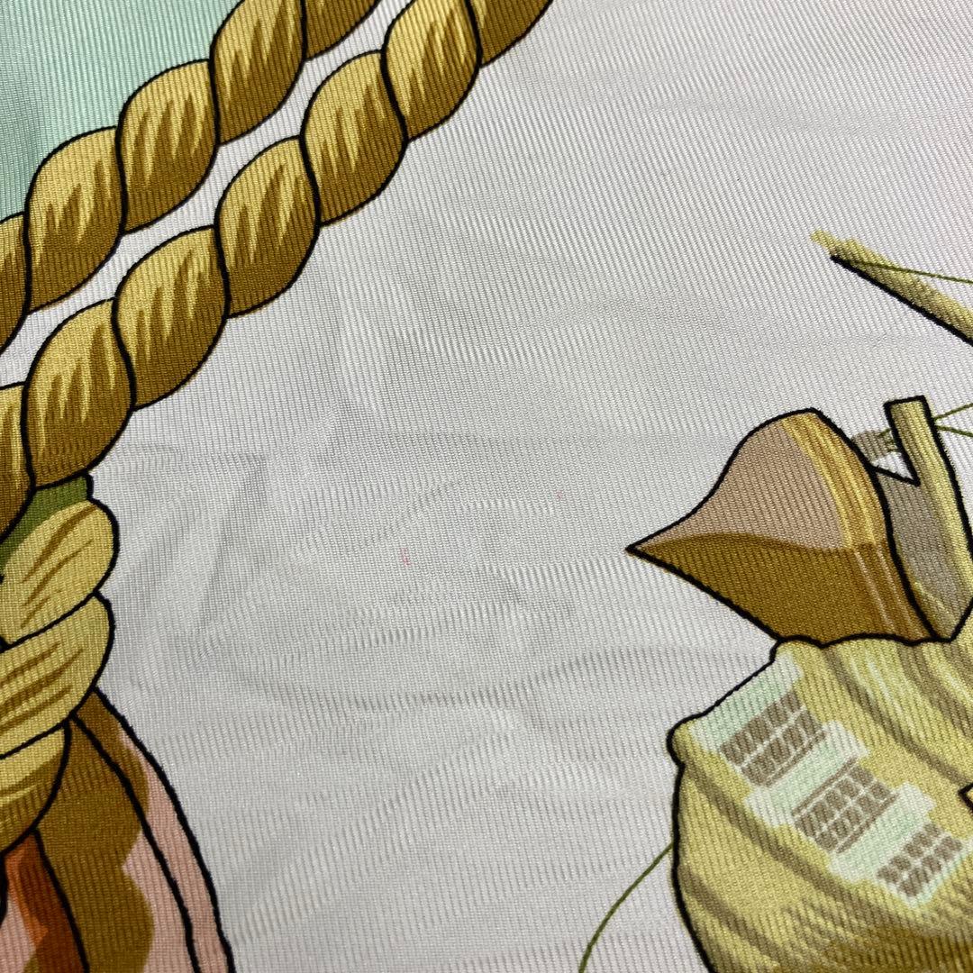 HERMES カレ　船とロープ　Tribord スカーフ