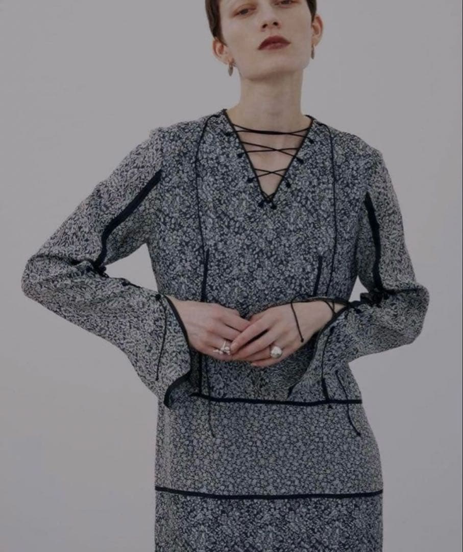ワンピース Ameri vintage VINTAGE JACQUARD DRESS