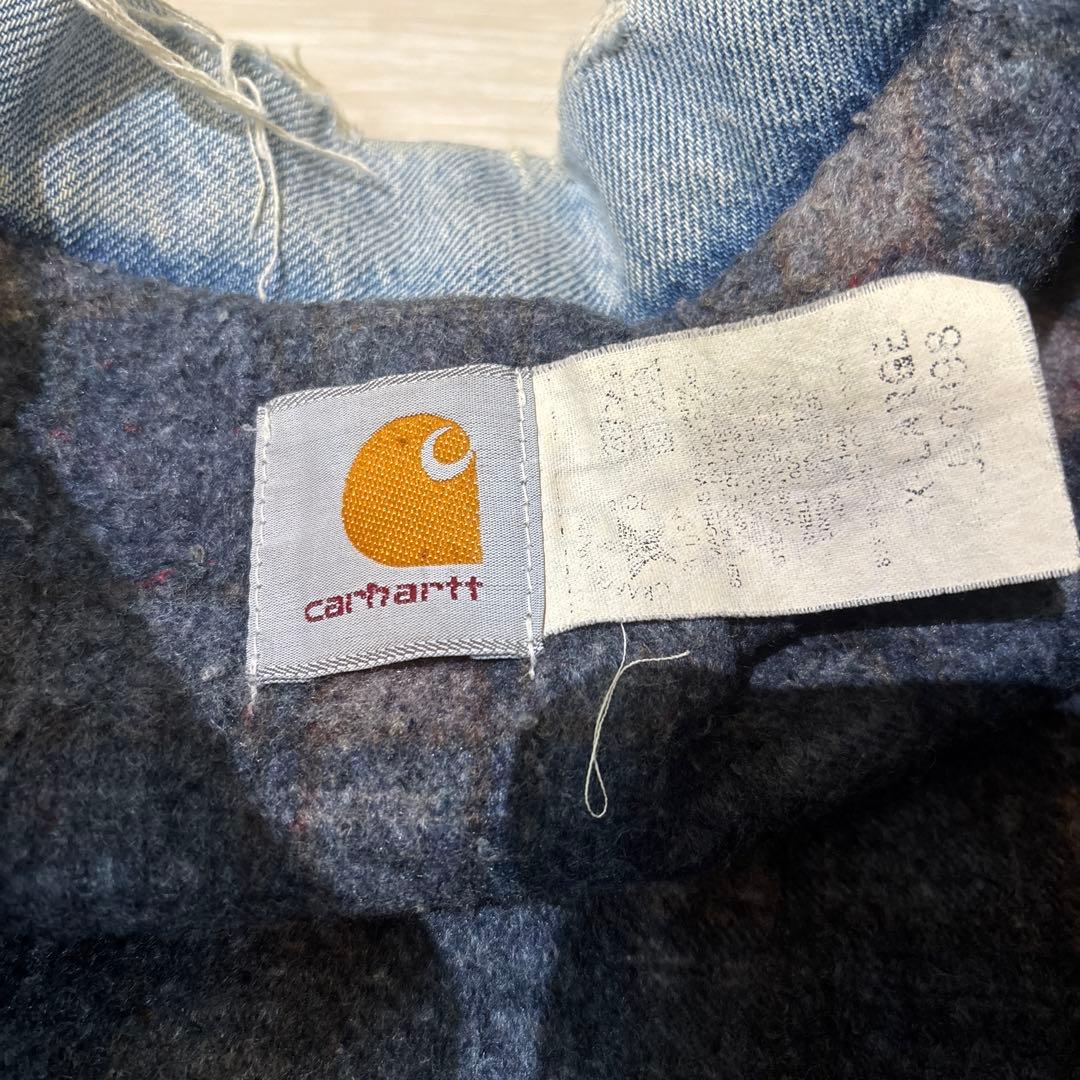 【USA製】Carhartt カーハート　デニムジャケット　90s 雰囲気抜群