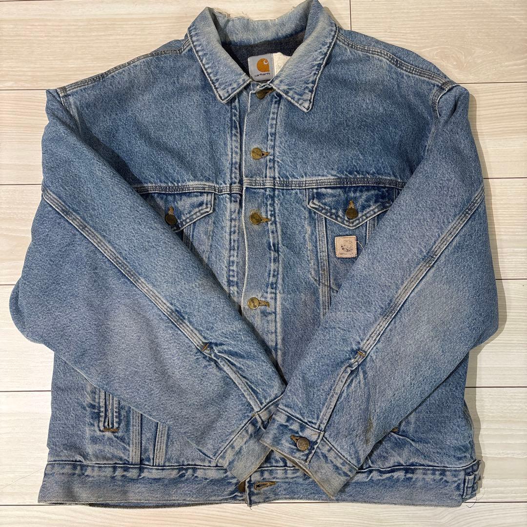 【USA製】Carhartt カーハート　デニムジャケット　90s 雰囲気抜群