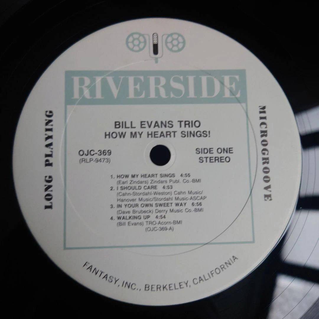 US盤Bill Evans Trio How My Heart Sings!