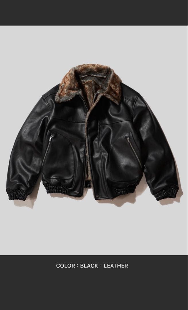 半額！Camphorwoodフェイクレザーファー2wayリバーシブルジャケット