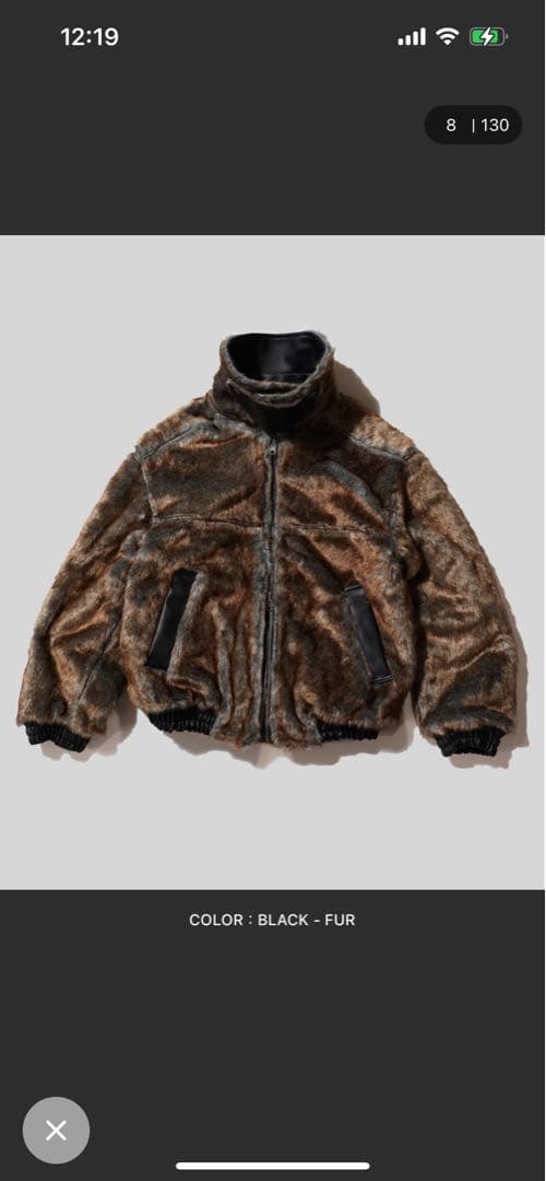 半額！Camphorwoodフェイクレザーファー2wayリバーシブルジャケット