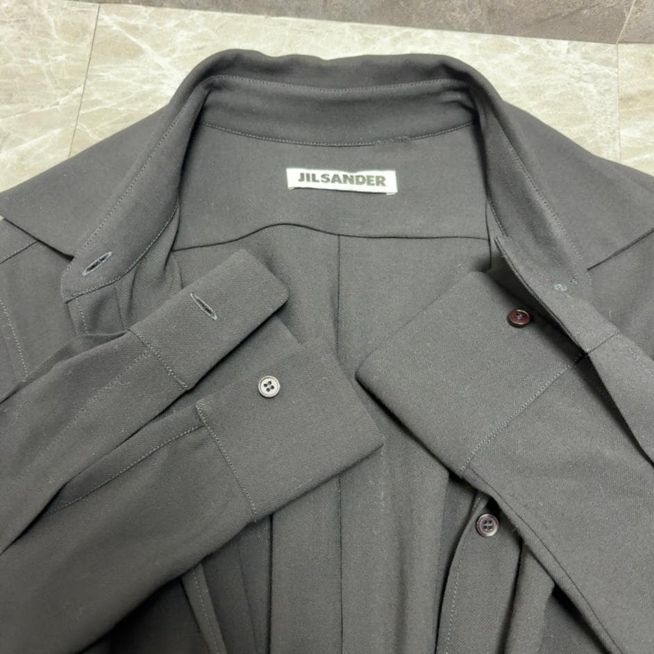 美品 イタリア製 JIL SANDER ヴァージンウール ロングワンピース 36