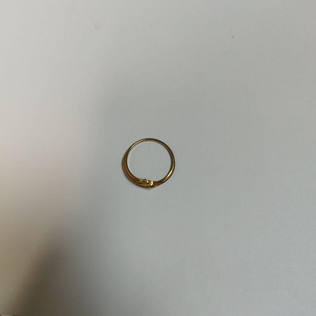 刻印あり K18使用の金のネックレスと金の指輪 チェーン　18金　関東から発送
