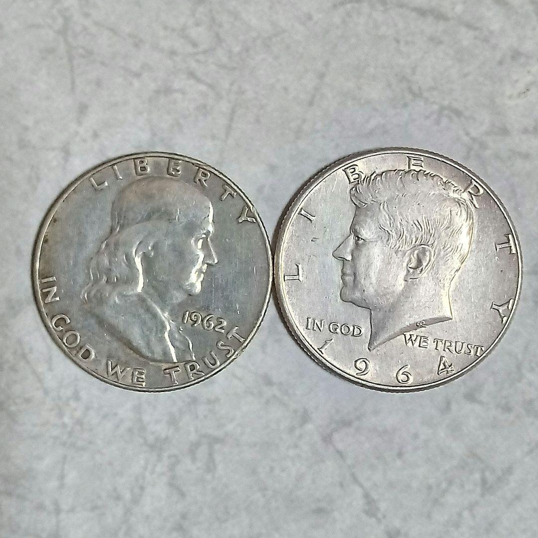 ケネディハーフダラー銀貨/フランクリンハーフダラー銀貨