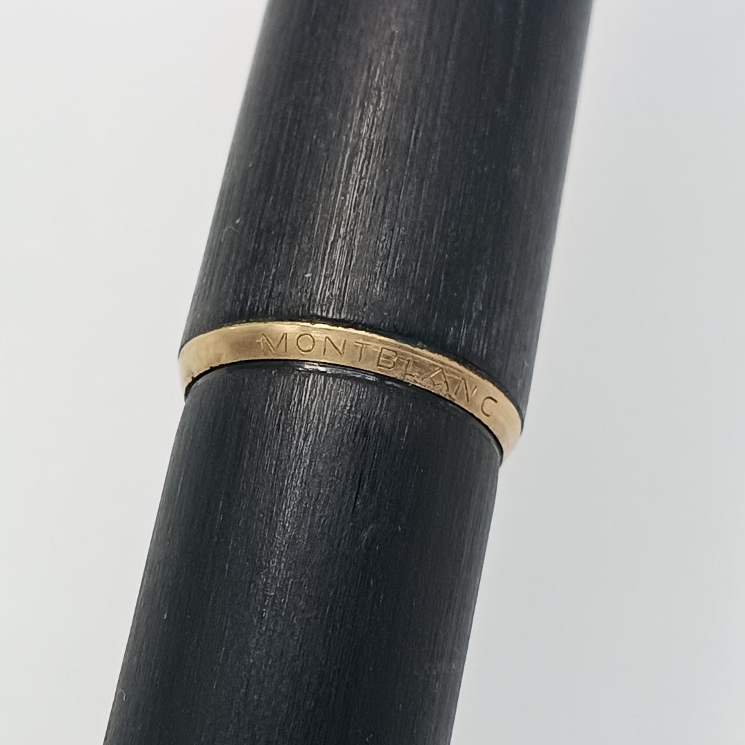 筆記確認済 Mont Blanc 220 木目調 ペン先 585 14K 万年筆